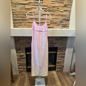 Hausen Pink Ombré Satin Dress